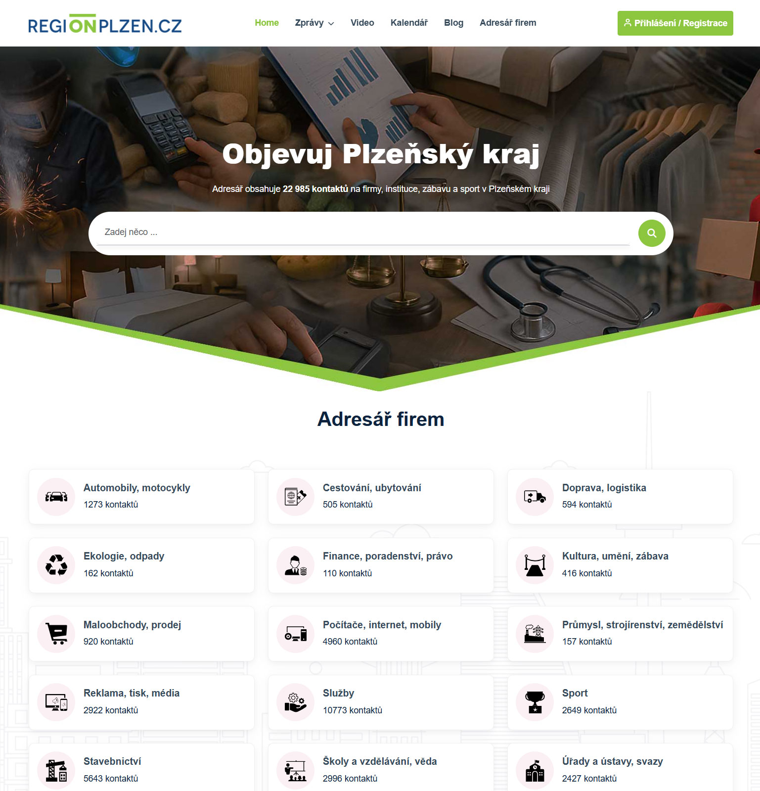 Regionální adresář – ukázka 6